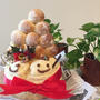 ケーキの代わりに雪だるま・クリスマスバージョンのちぎりパン～初めて作りました♪♪