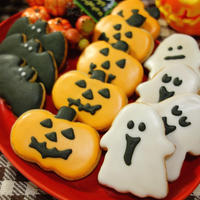 ホットケーキミックスdeお手軽★生姜香る♪ハロウィンアイシングクッキー　Make Halloween icing cookies smelling of ginger　-Recipe No.1486-