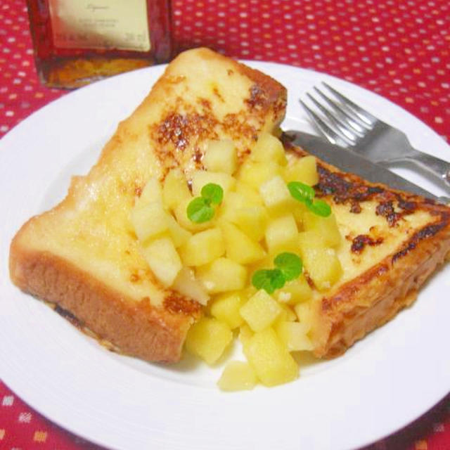ころころ りんごのフレンチトースト By ゆりりんさん レシピブログ 料理ブログのレシピ満載