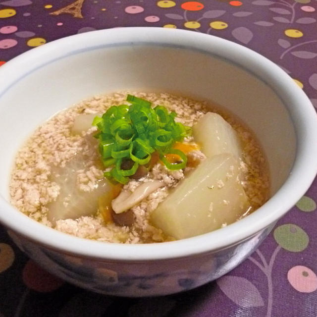 大根の鶏そぼろあん