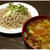 豚とレタスのつけ蕎麦