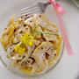 竹の子と木の芽の佃煮で・・春パスタ♪