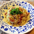 きのことソーセージの塩麹パスタ