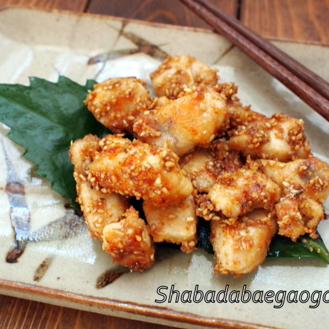 鶏むね肉の甘味噌焼き