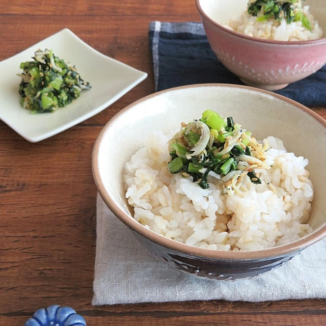 白だしで簡単 食欲そそる 小松菜とおじゃこのふりかけ By Kaana57さん レシピブログ 料理ブログのレシピ満載