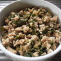 自家製ケールで　ケールと鶏ひき肉のそぼろ煮