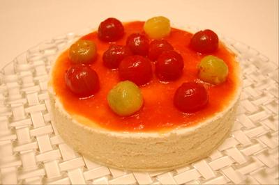 トマト満点レアチーズケーキ