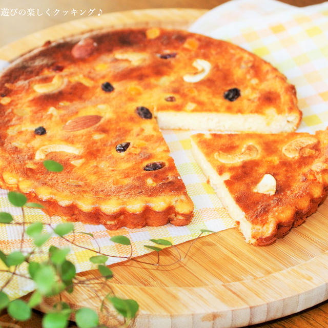 春がもうそこまで来ていますね～♬ 酒粕deなんちゃってチーズケーキ