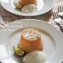 シフォンケーキの素で作るすだちサバラン風