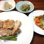 鶏もも肉塩麹焼と温野菜サラダの献立