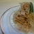 たけのことたらこのパスタ
