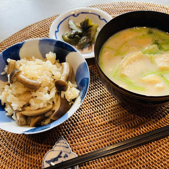 季節ご飯＊秋　しめじの炊き込みご飯