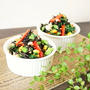 大根の葉と彩り野菜の崩し豆腐和え
