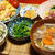 春の嵐の置き土産と春満喫晩ご飯