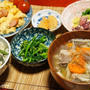 春の嵐の置き土産と春満喫晩ご飯