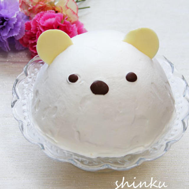 しろくまドームケーキ いちごクリーム By Shinkuさん レシピブログ 料理ブログのレシピ満載