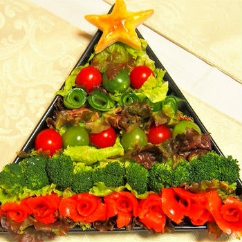クリスマスツリーサラダ