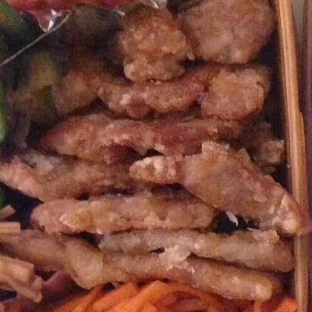 生姜焼き風竜田揚げ