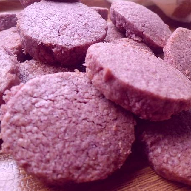今日のレシピ＆紫芋のほろほろクッキー♪