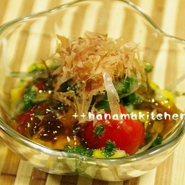 モロヘイヤのサラダ By はなまきさん レシピブログ 料理ブログのレシピ満載