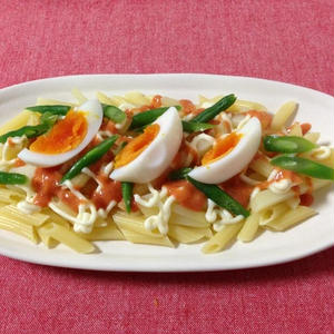 ペンネのホットサラダ*からし明太子マヨソース