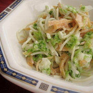 白菜と柿のサラスパ