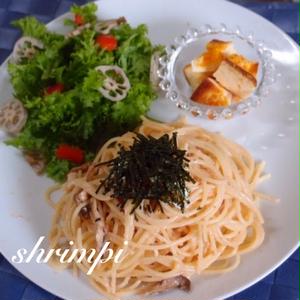 明太子スパゲティ☆ワンプレートランチ