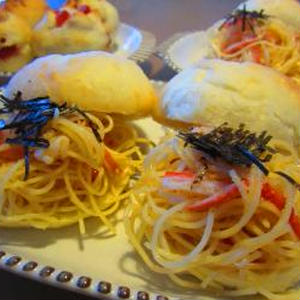 たらこパスタサンド