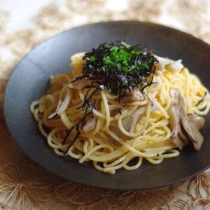 舞茸で!和風たらこスパゲティ