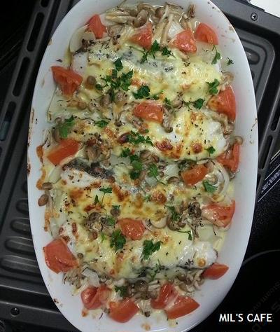 バジル香る 塩麹鱈と野菜のチーズ焼き のレシピ みんなのスパイスレシピ大集合サイト スパイスブログ
