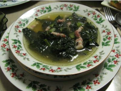 カーボロネロとパンチェッタのスープ