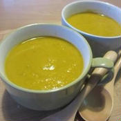 かぼちゃとコーンのスープ