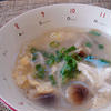 シメジともやしの中華卵スープ