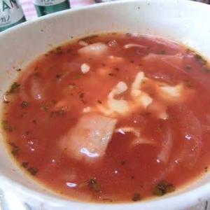 オニオントマトチーズスープ