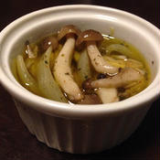 Marinaded shimeji mushrooms