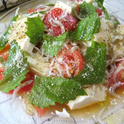 カプレーゼ風豆腐とトマトのサラダ