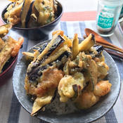 ガーリック茄子ハーブソルト天丼