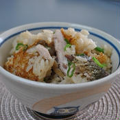 秋刀魚の炊き込み柚子胡椒風味