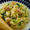 小松菜とハムの炒飯