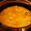 自家製ベーコンと玉ねぎ&トマトのスープ