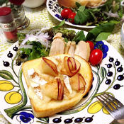 林檎とカマンベールチーズのトースト