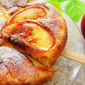 シナモンがほんのり香る林檎のホットケーキ