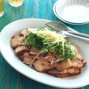豚肉と香味野菜のピリ辛サラダ