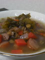 スペイン風レンズ豆とソーセージのスープ