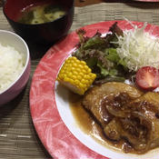 豚肉の梅焼き