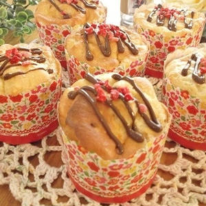 バニラ香るカップケーキ チョコ＆いちご