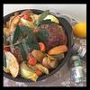 豚ブロック肉とゴロゴロ野菜のグリル焼き