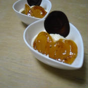 アプリコット(杏)とバニラアイスのデザート