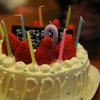バニラシュガーで誕生日ケーキ