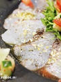 夏野菜のサルサ・ロハと鯛のお刺身サラダ